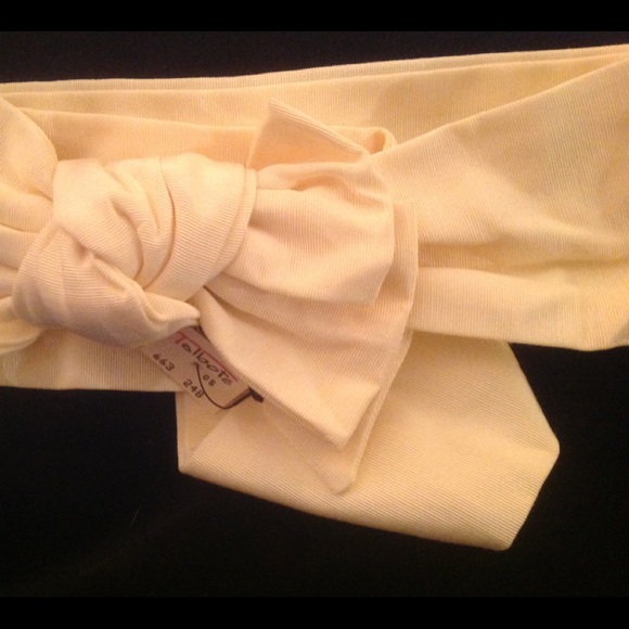 NWT Talbots White Faille Bow Adjustable Belt - Picture 1 of 5